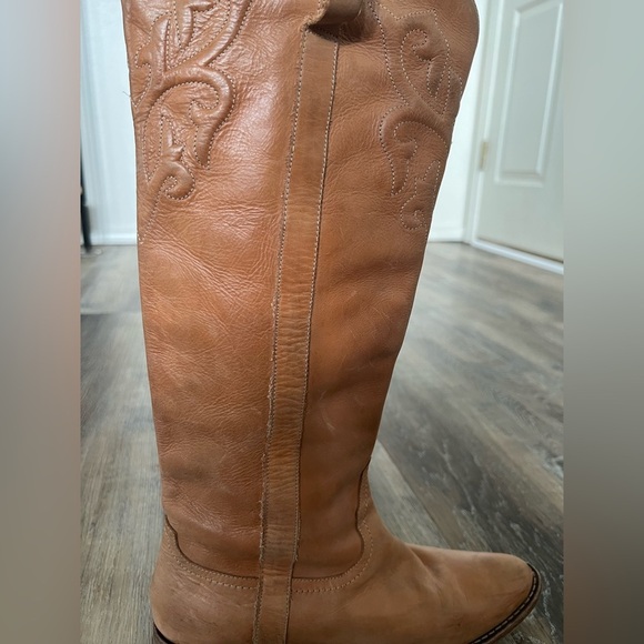 Spirit by Lucchese Tan Western Riding Leather Boots - Picture 7 of 16